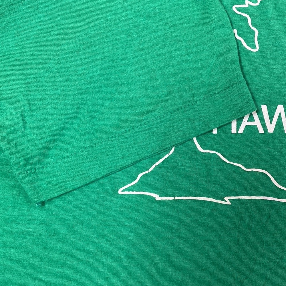 VTG 80’s Hawaii 1989 Be there Family Vacation Green Tee T-Shirt - Picture 7 of 9